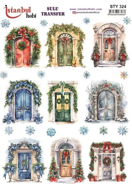 Yılbaşı Sulu Transfer 25X35CM STY324