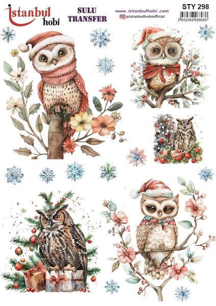 Yılbaşı Sulu Transfer 25X35CM STY298