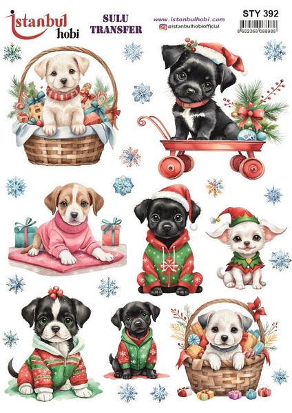 Yılbaşı Sulu Transfer 25X35CM STY392