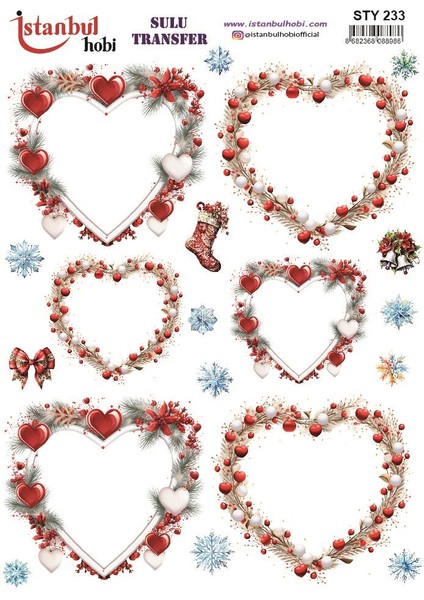 Yılbaşı Sulu Transfer 25X35CM STY233