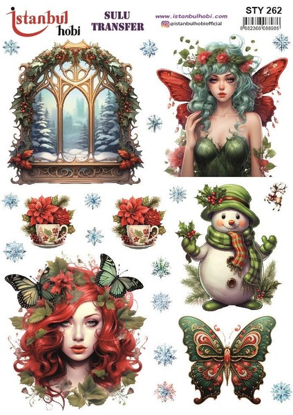 Yılbaşı Sulu Transfer 25X35CM STY262