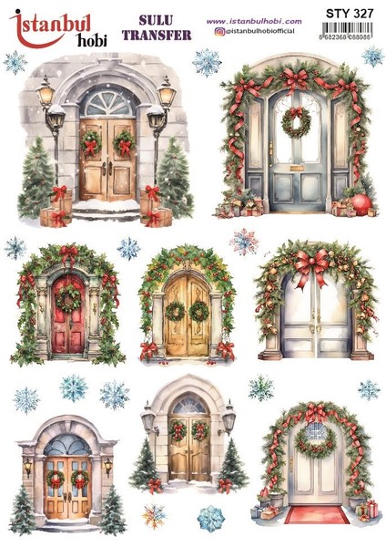 Yılbaşı Sulu Transfer 25X35CM STY327