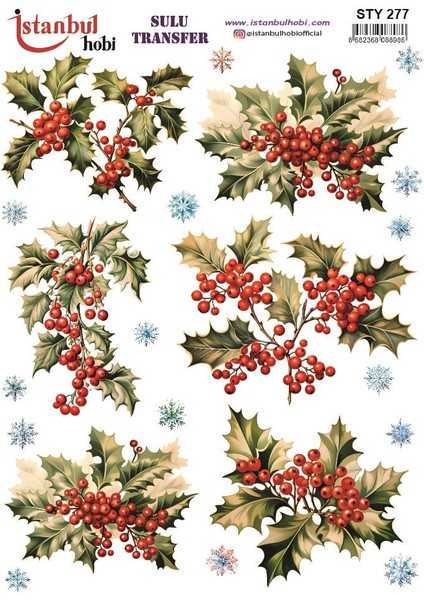 Yılbaşı Sulu Transfer 25X35CM STY277