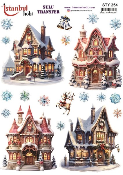 Yılbaşı Sulu Transfer 25X35CM STY254