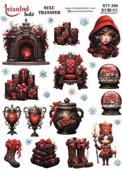 Yılbaşı Sulu Transfer 25X35CM STY268