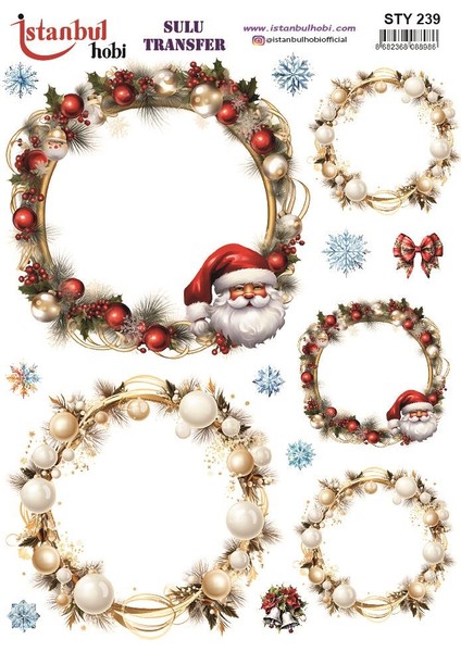 Yılbaşı Sulu Transfer 25X35CM STY239