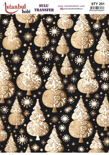 Yılbaşı Sulu Transfer 25X35CM STY291