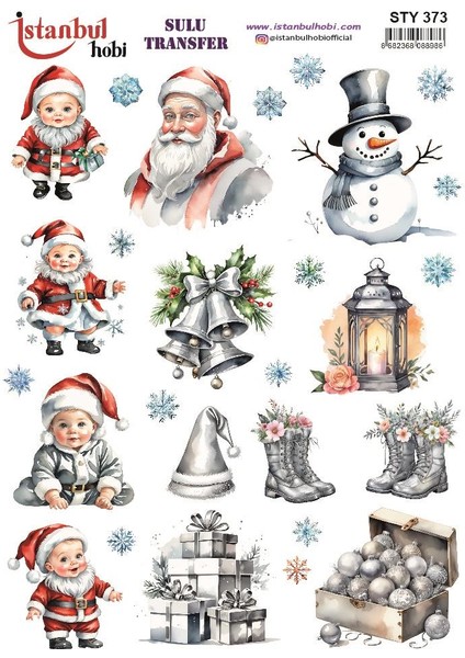 Yılbaşı Sulu Transfer 25X35CM STY373