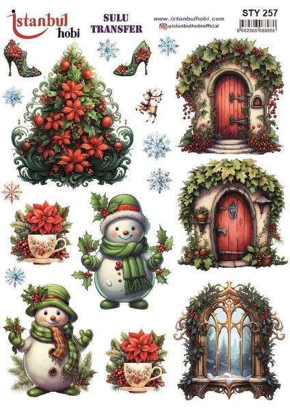Yılbaşı Sulu Transfer 25X35CM STY257