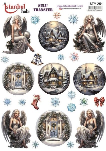 Yılbaşı Sulu Transfer 25X35CM STY251