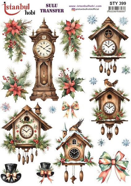 Yılbaşı Sulu Transfer 25X35CM STY399