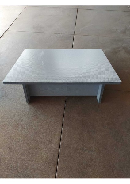 Masa Altı Ayaklık Ayak Yükseltici Ayak Koyma Standı Doğal Ahşap Özel Kaydırmaz Pvc Yüzey 40X50 cm