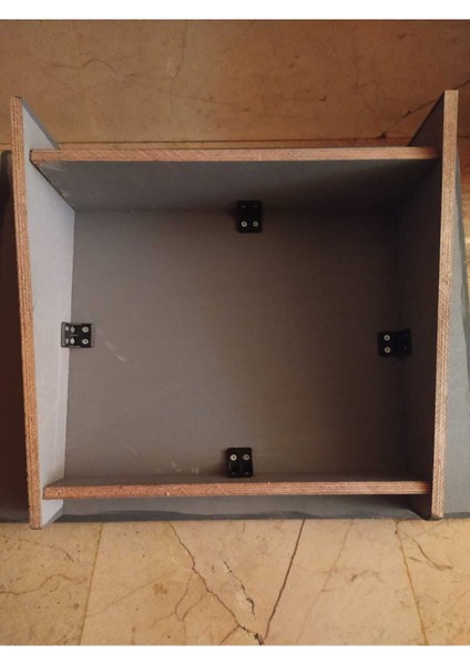 Masa Altı Ayaklık Ayak Yükseltici Ayak Koyma Standı Doğal Ahşap Özel Kaydırmaz Pvc Yüzey 40X50 cm