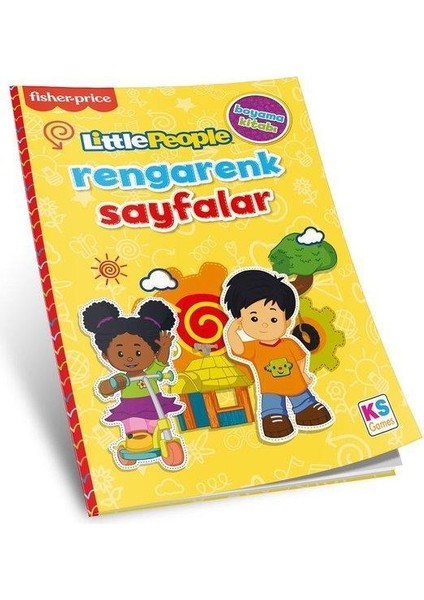 Little People Coloring Book Rengarenk Sayfalar Sarı