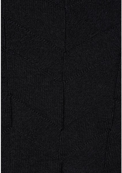 Slim Fit Turtle Neck Jakarlı Erkek Antrasit Kazak indirimleri