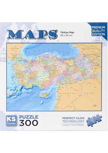 Türkiye Map Puzzle 300 Parça