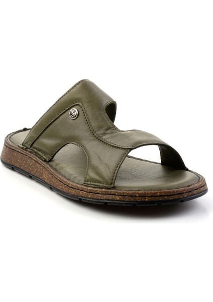 Haki Leather Erkek Terlik E04433010543