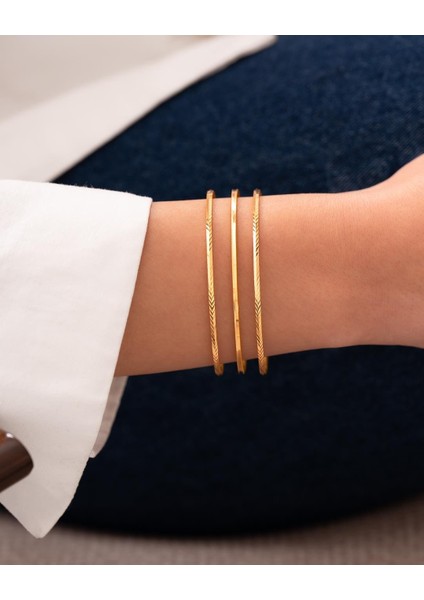 3'lü Kombin 1 Suyolu 2 Başak Ajda Model 24 Gr(Gram) 22 Ayar Altın Işçiliksiz Bilezik fiyatları