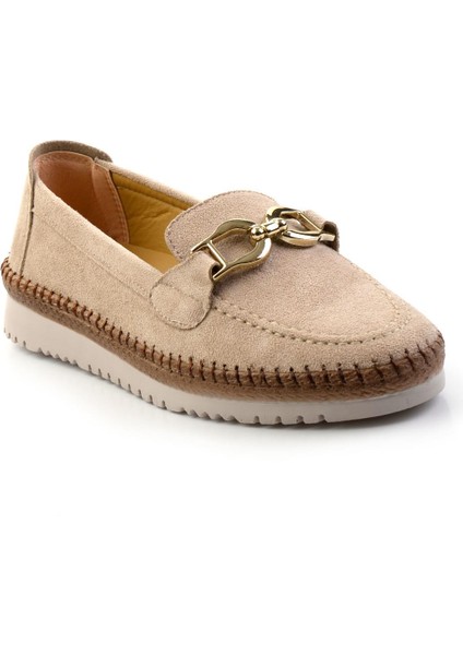 Bej Kadın Loafer Ayakkabı K01536201002