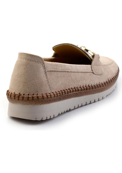 Bej Kadın Loafer Ayakkabı K01536201002
