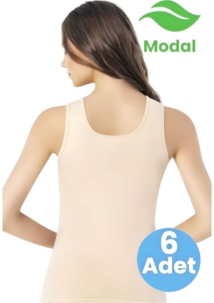 Kadın 6'lı Geniş Askılı Atlet Modal Atlet fiyatları