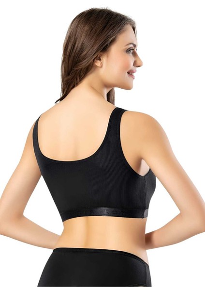 Kadın 3'lü Geniş Askılı Kaşkorse Pedli Crop Büstiyer fırsatları