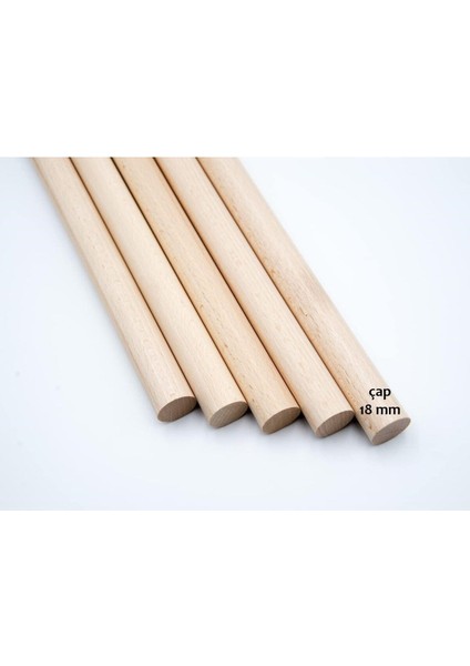 Ahşap Kavale Çıta Çubuk Kavela 18 mm 100 cm 5 Adet