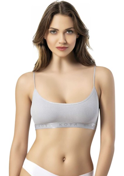 Kadın 6'lı Ip Askılı Kaşkorse Pedli Crop Büstiyer