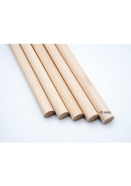 Ahşap Kavale Çıta Çubuk Kavela 18 mm 50 cm 5 Adet