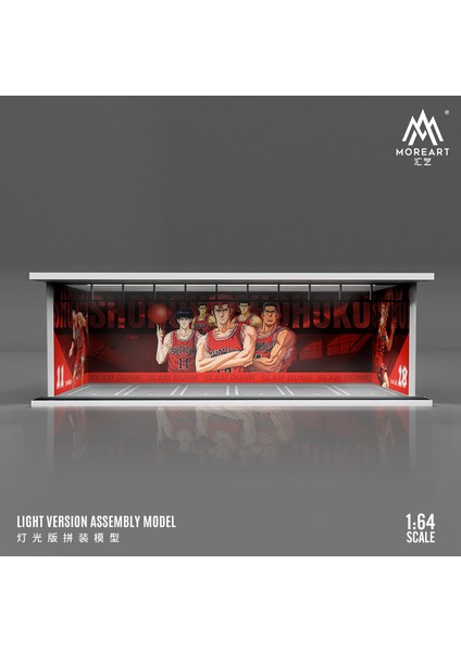 Timemicro + Morart 1:64 Ölçekli Diorama Araba Garaj Modeli Montaj LED Aydınlatma Otopark Zemin Ekran Sahne Modeli (Yurt Dışından)