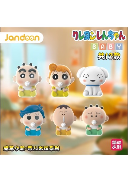 Crayon Shin Chan Kör Kutu Bebek Pirinç Heykelcik Sevimli Mini Heykelcik Trendy Nefis Doğum Günü Hediyesi Anime Çevre Birimleri Komik Sevimli (Yurt Dışından) fırsatları