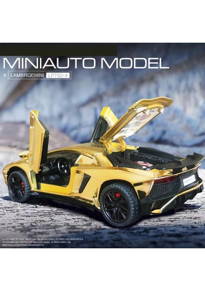 1:32 Elektroliz Lamborghini Svj Lp0 Süper Araba Modeli Ses Işığı ile Çocuk Çocuk Döküm Oyuncak Araç Minyatür Noel (Yurt Dışından) fırsatları