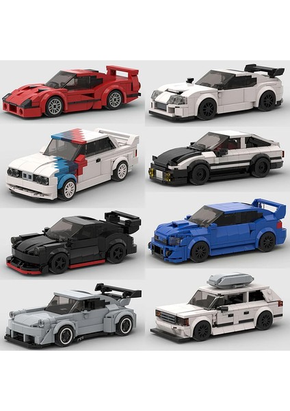 Moc Hız Şampiyonlar Süper Yarış Arabası F1 Büyük Araç Yarış Modeli Yapı Taşları Tuğla Spor Kamyonet Şehir Tekniği Oyuncak (Yurt Dışından)