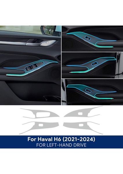 Haval H6 3rd Gen 2021-2024 Araba Merkezi Konsol Navigasyon Dashboard Dişli Kapı Pencere Paneli Iç Film Tpu Şeffaf Lhd (Yurt Dışından)
