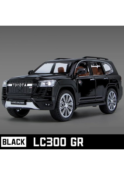 1:24 Toyota Land Cruiser LC300 gr Alaşım Araba Modeli Araçlar Yüksek Simülasyon Ses Işık Diecast Araç Toplama Oyuncaklar Çocuklar Için Hediye (Yurt Dışından)