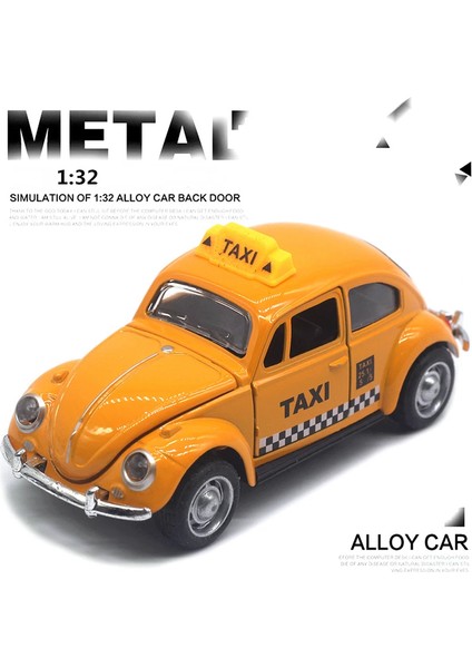 1:32 Volkswagen Beetle Alaşım Araba Döküm Metal Klasik Oyuncak Modeli Geri Çekin Fonksiyonu ile Araçlar Çocuk Hediyeler Için A931 (Yurt Dışından)