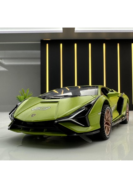 1:32 Lamborghini Sıan Alaşım Spor Araba Modeli Pres Döküm Araba Merkezi Kontrol Süsler Trendy Süsler Hobi Ürünleri Hediye Toplayın (Yurt Dışından) modelleri