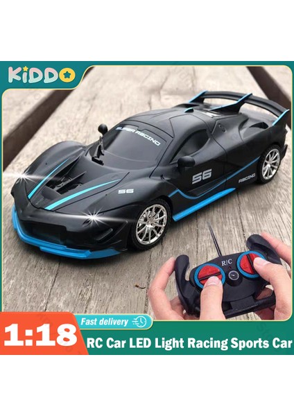 1/18 Rc Araba LED Işık Radyo Uzaktan Kumanda Spor Arabalar Yarış Yüksek Hızlı Sürücü Araç Drift Erkek Kız Oyuncaklar Çocuklar Için Hediyeler (Yurt Dışından) fiyatları