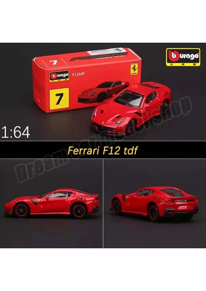 Bburago 1:64 Orijinal Ferrari Serisi Araba Monza Sp1 Laferrarı 488GTB F12 Tdf F40 F50 Enzo Ferrarı SF90 Alaşım Arabalar Modeli Oyuncak Hediye (Yurt Dışından)
