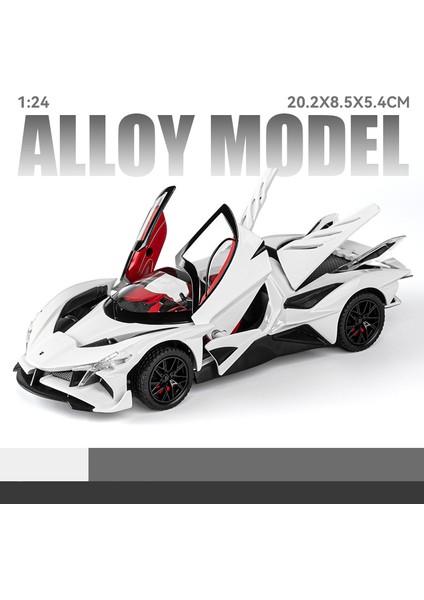 1:24 Apollo Prsi Evo Supercar Metal Alaşım Döküm Oyuncak Araba Modeli Ses ve Işık Çocuk Oyuncağı Koleksiyon Doğum Günü Hediyesi Çocuklar (Yurt Dışından)
