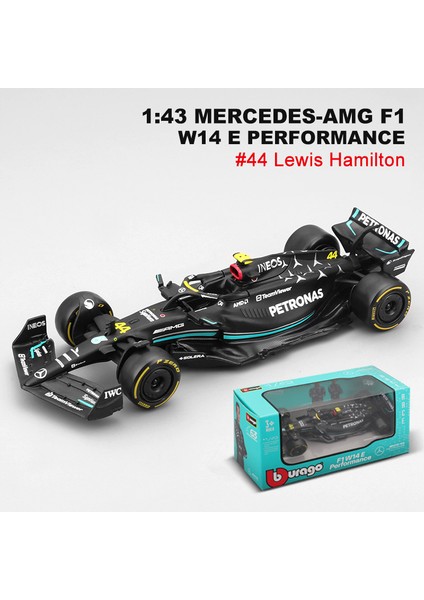 Bburago 1:43 2023 F1 Modeli RB19 W14 SF23 C43 A523 AMR23 Yarış Alaşım Araba Oyuncak Red Bull Mercedes Alfa Romeo Apline (Yurt Dışından)