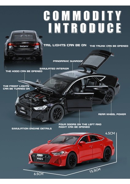 1:32 Audi Sports Spor Araba Minyatürleri Alaşım Pres Döküm Model Araba Ses ve Işık Oyuncaklar Boys Için Ev Koleksiyonu Süsler Hediyeler Için Boy (Yurt Dışından) fırsatları