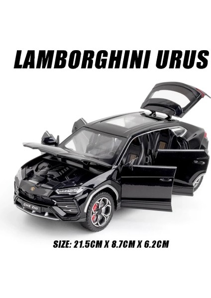 1:24 Ölçekli Lambors Alloy Alaşım Model Araba Suv Araç Diecast Oyuncak Metal Koleksiyonu Simülasyon Ses ve Işık Oyuncak Araba Çocuklar Için (Yurt Dışından)