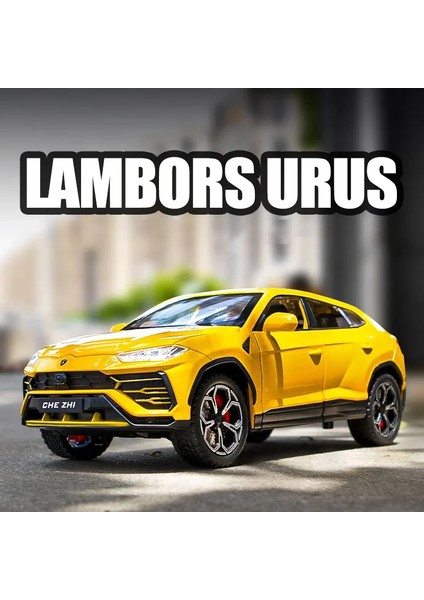 1:24 Ölçekli Lambors Alloy Alaşım Model Araba Suv Araç Diecast Oyuncak Metal Koleksiyonu Simülasyon Ses ve Işık Oyuncak Araba Çocuklar Için (Yurt Dışından)