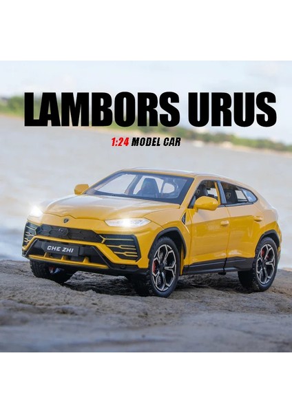 1:24 Ölçekli Lambors Alloy Alaşım Model Araba Suv Araç Diecast Oyuncak Metal Koleksiyonu Simülasyon Ses ve Işık Oyuncak Araba Çocuklar Için (Yurt Dışından)