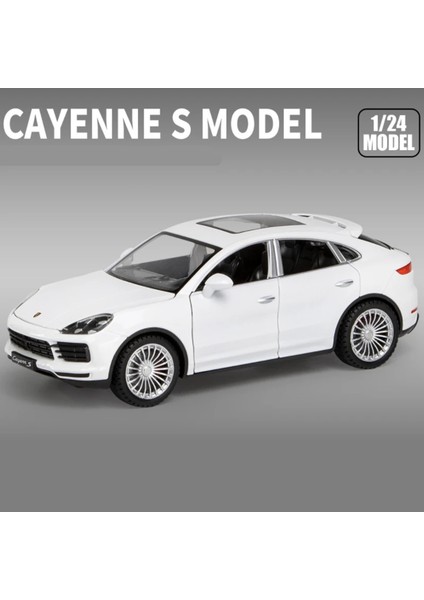 1:24 Porsches Cayenne Turbo S Alaşım Araba Modeli Diecasts Metal Oyuncak Araçlar Araba Modeli Simülasyon Ses Işık Koleksiyonu Çocuklar Hediye (Yurt Dışından)