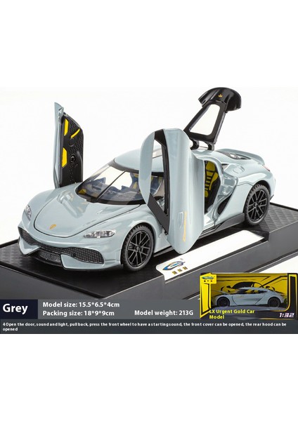1:32 Gemini Gt Alaşım Supercar Modeli Modeli Simülasyon Araç Modeli Ses ve Işık Koleksiyonu Çocuk Oyuncak Hediyeler (Yurt Dışından)
