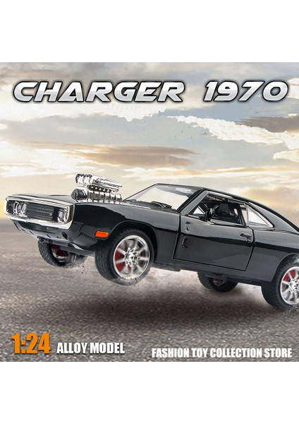 1:24 Challenger 1970 Hızlı ve Öfkeli 7 Alaşım Araba Modeli Döküm Oyuncak Ses ve Işık ile Araçlar Dekorasyon Oyuncaklar Çocuklar Için Hediye (Yurt Dışından) fiyatları