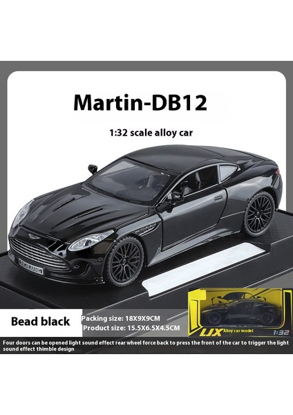 1:32 Aston Martin DB12 Gt Supercar Alaşım Döküm Metal Model Araba Cafe Ekran Dekoratif Süsler Hediye Erkek Arkadaşı ile Tatil (Yurt Dışından)