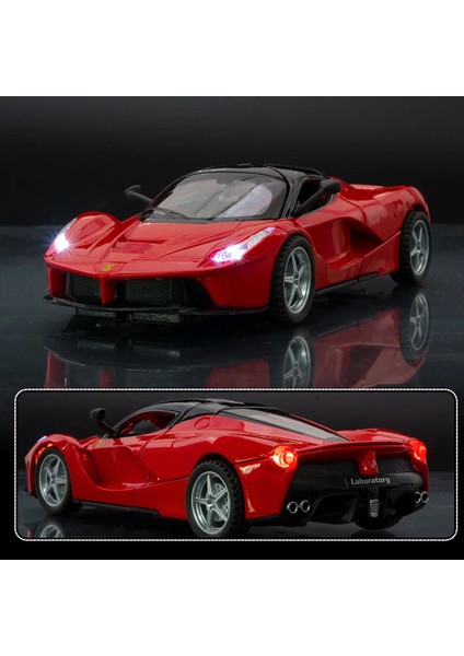 1:32 Ferrari Laferrari Yüksek Simülasyon Döküm Metal Alaşım Model Araba Ses Işığı Geri Çekin Koleksiyon Çocuk Oyuncak Hediyeler A150 (Yurt Dışından)